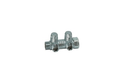 Запорный коллектор с 2 отводами FAR 1" 3/4" НР FK 3860 134