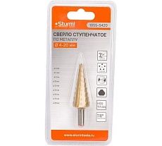 Сверло ступенчатое по металлу (4-20 мм; шаг 2 мм; HSS TIN) Sturm 1055-S420