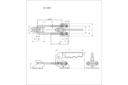 Стягивающий зажим HS CLAMP HS-40840