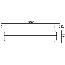 Полотенцедержатель Art&Max Platino AM-E-3948AL хром