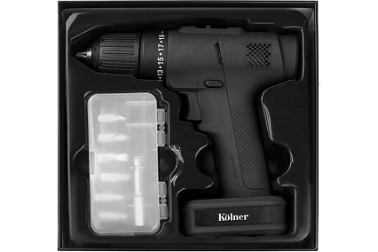 Аккумуляторная дрель-шуруповерт Kolner KCD 12/2BL ANTHRACITE 8020100286