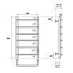 Полотенцесушитель электрический Point PN08848B П6 40x60 диммер справа, черный