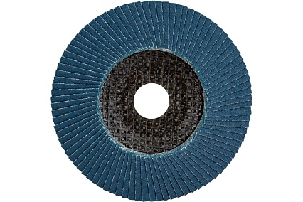 Круг лепестковый торцевой, угловой, цирконат 100% 125х22.2 мм, P-100 ABRAFORM AF-FLAP-CN-125-P100-ZR100