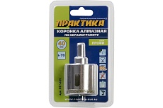 Коронка алмазная по керамограниту/керамике Профи (40х70 мм) Практика 917-651