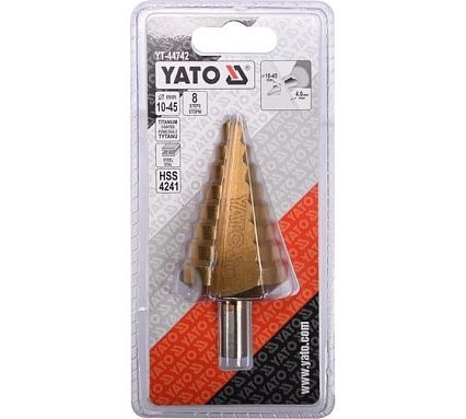 Сверло Yato ступенчатое 10-45мм YT-44742 3694454742092 1