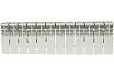 Алюминиевый радиатор Rommer Plus 200 12 секций RAL9016 89992