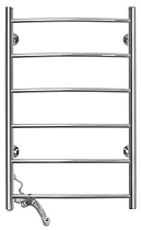 Полотенцесушитель электрический Domoterm Классик DMT 109-6 50x80 EK ТЭН слева, хром