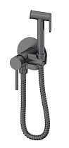 Смеситель Oliveeka Y-Line OL-829902-BGM с гигиеническим душем, оружейный металл