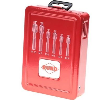 Набор цековок (6 шт; 71-100 мм; М3-M10; 180 гр.; HSS-G) RUKO 102450
