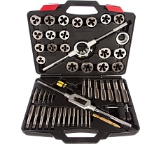 Набор метчиков и плашек Мастак SK-5 1/4&quot;-1&quot;, кейс, 51 предмет 351-10051C