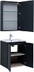 Мебель для ванной Aquanet Алвита New 60 см 2 дверцы, антрацит