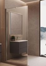 Душевая перегородка Vincea Волк-Ин (Walk-In) VLSW-1H100MR 100x200 хром, зеркальное