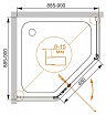 Душевой уголок Cezares Eco ECO-O-P-1-90-C-Cr 90x90 прозрачный