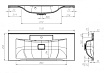 Раковина BelBagno BB1100/450-LV-MR-PR 110 см