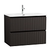 Тумба с раковиной BelBagno Uno 80 см Темно-серый матовый
