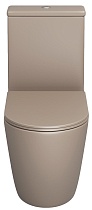 Унитаз-компакт Grossman Color GR-4480BRLMS безободковый, светло-коричневый матовый