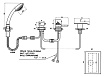 Смеситель на борт ванны Rav Slezak Dunaj DT274.5PZ термостат