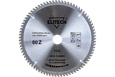 Диск пильный по алюминию (250х30х1.8 мм; 80Z) Elitech 195630