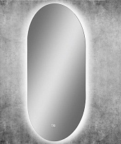 Зеркало Art&Max Torino AM-Tor-600-1000-DS-F-H 60x100 с подсветкой, анти-пар