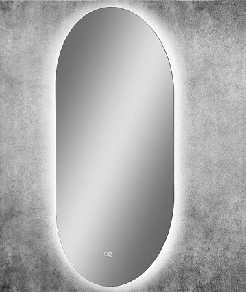 Зеркало Art&Max Torino AM-Tor-600-1000-DS-F-H 60x100 с подсветкой, анти-пар