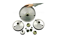 Стальная заглушка Huntingdon с проходным штоком Д=650 мм 640 - 670 мм под ключ PSPR0650