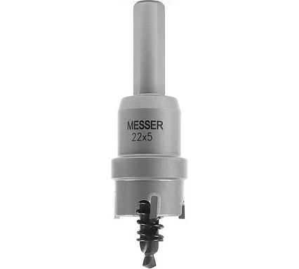 Коронка ТСТ с центрирующим сверлом и толкающей пружиной (22х5 мм) Messer 20-05-022