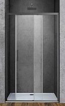 Душевая дверь Vincea Soft VDS-3SO130CLGM 130x195 вороненая сталь, прозрачная