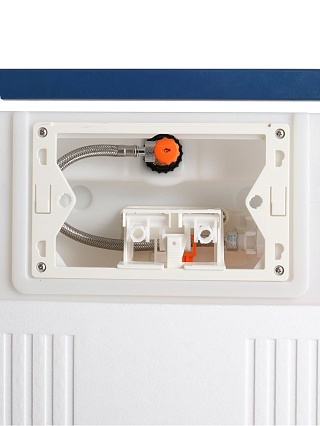 Инсталляция для унитаза BelBagno BB-101-M-BC с кнопкой, белый глянец