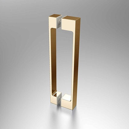 Душевая дверь Vincea Альфа (Alpha) VDP-3AL850CLG 85x195 брашированное золото, прозрачная