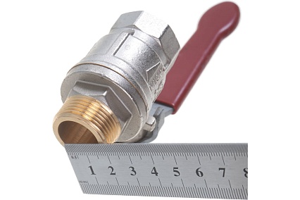 Шаровой кран RUB 3/4" DN20 PN40, ВР-НР, серия MILANO (S.90), ручка S90E20