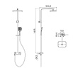 Душевая стойка Iddis Slide SLISBBTi06 с Push Control, хром