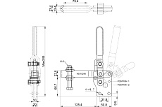 Зажим с вертикальной рукоятью HS CLAMP HS-10248