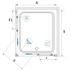 Душевой уголок RGW Classic CL-34B 90x90 прозрачное, черный