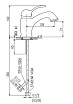 Смеситель для раковины Rav Slezak Labe L526.5SM