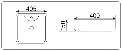 Раковина CeramaLux N 9443 40 см