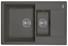 Кухонная мойка Flortek Консул К 76 см, антрацит FSm
