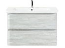 Тумба с раковиной BelBagno Albano-Cer 80 см Rovere Vintage Bianco