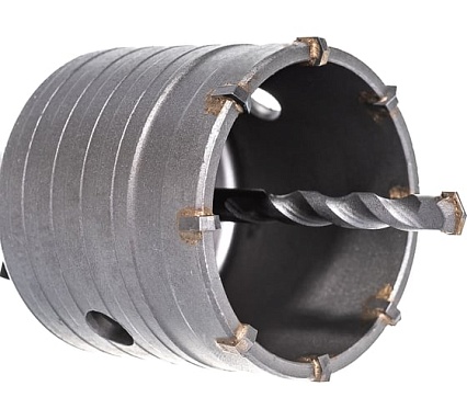Коронка с державкой по бетону Зубр 68 мм, SDS-Plus 29211-68