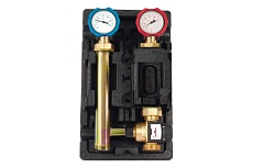 Насосная группа с термостатическим смесительным клапаном Rommer RDG-1002-002501 (35-60С) 1 без насоса RG0092KUU96OUM