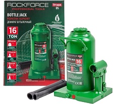 Бутылочный домкрат Rockforce 16 т, с клапаном, высота подхвата-205мм, высота подъема-390мм RF-T91604 (DS)(51785) RF-T91604 /DS/(51785)