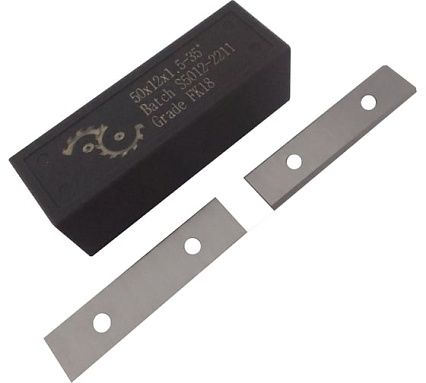 Нож сменный FHONK твердосплавный 50x12x1.5 стандарт HW 35º Z=2 NR (упаковка 10шт) 501215FK18-10