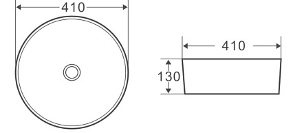 Раковина BelBagno BB1315-H301 41 см, черный матовый
