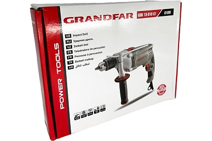 Ударная дрель GRANDFAR (13мм, 810Вт) GSB13-810G1
