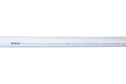 Труба Valfex PP-R белая, 50х4.6 мм, 4 м, Т 20°С 10103050 033-2103