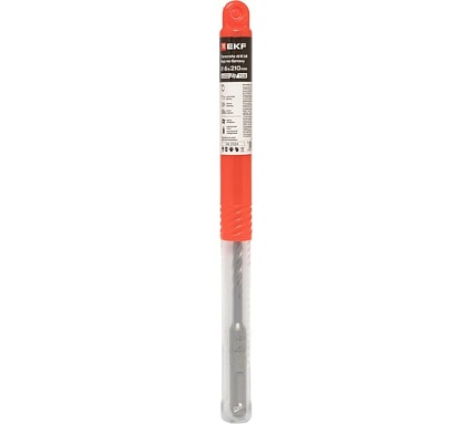 Бур по бетону 6x210 мм, SDS-plus (4 резца) Professional EKF db-6-210-4x4-ue