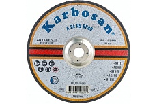 Диск шлифовальный по металлу 230х6.4х22 мм Karbosan KAR-910600