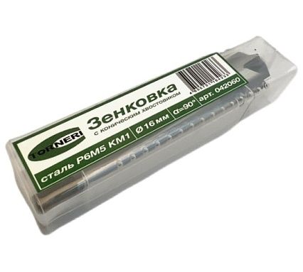 Зенковка к/х 16 мм, 90 градусов, Р6М5, КМ1 TORNERI 042060