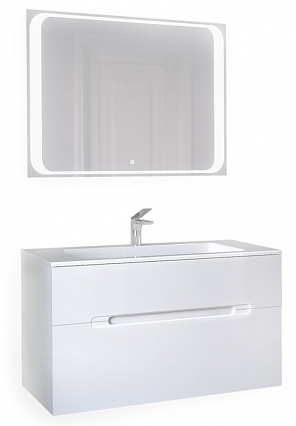 Мебель для ванной Jorno Modul 100 см, белый