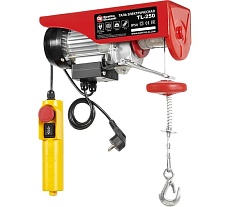 Электрическая таль Quattro Elementi TL-250 550 Вт, 125/250 кг, трос 12 м, блок полиспаст в компл. 793-688
