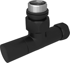 Комплект фитингов Aquatek AQ 1020BL вентиль круглый, черный